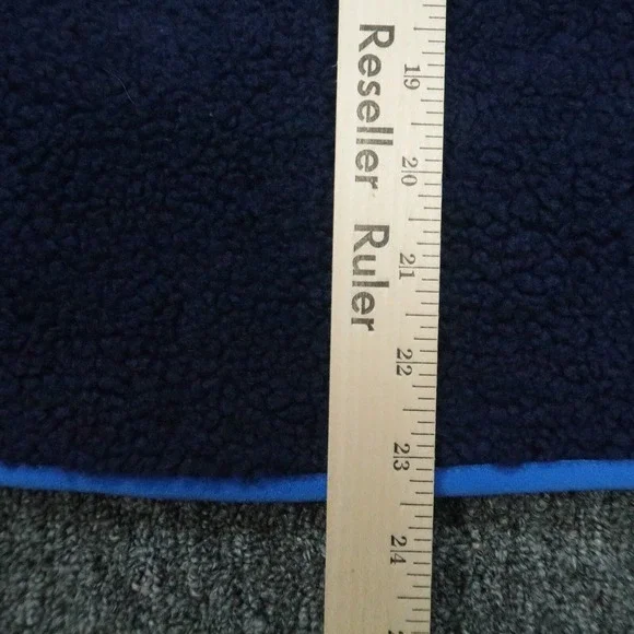 Vineyard Vines Vest Mens Small Blue Full Zip Pockets‎ Fleece - Picture 8 of 9